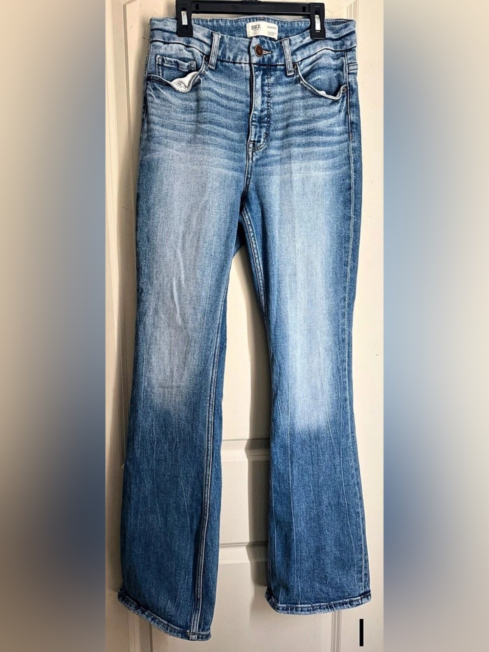 BKE Parker Straight universal fit high rise bootcut casual western boho rodeo